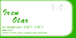 iren olar business card